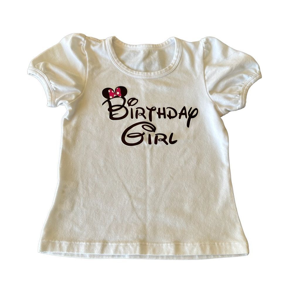 Minnie Mouse Birthday Girl Tee Shirt